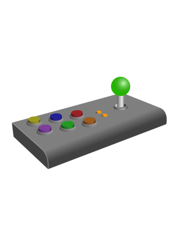 Turbo Arcade joystick vector illustraties