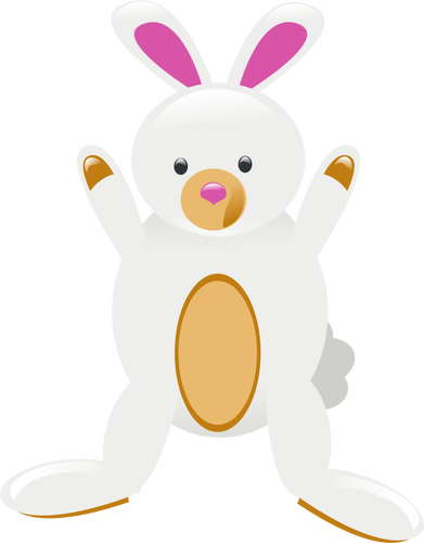 Dibujo de un juguete conejo vectorial