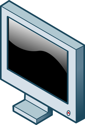 Isometrica immagine vettoriale su schermo LCD