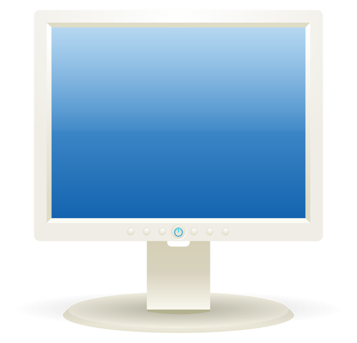 Computer LCD display vector graphics