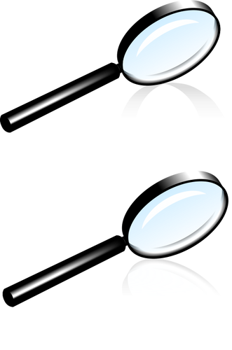 Illustrazione vettoriale nero lente d