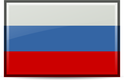 Russische umrandete Flagge