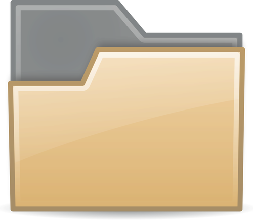 Semitransparent file folder
