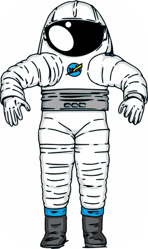 US-amerikanischer Astronaut der Mark III Raumanzug Vektorgrafik