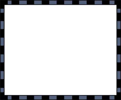 Illustration vectorielle bordure rectangulaire noir et bleu