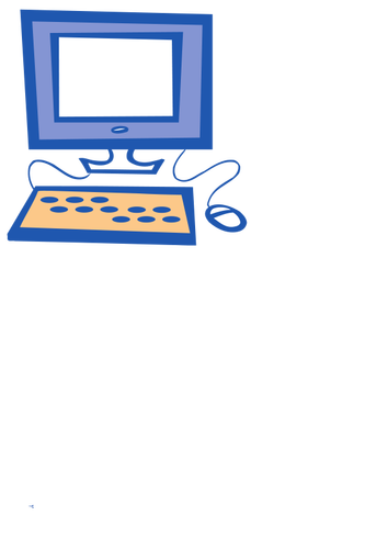 Simple computer vector drawing