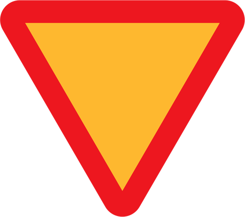 Křižovatka dopravní značka vektorový obrázek