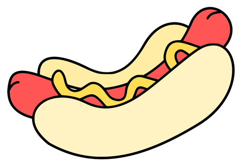 Векторная иллюстрация хот-дог