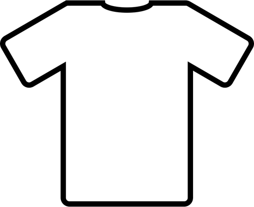 Weißes T-shirt-Vektor-ClipArt