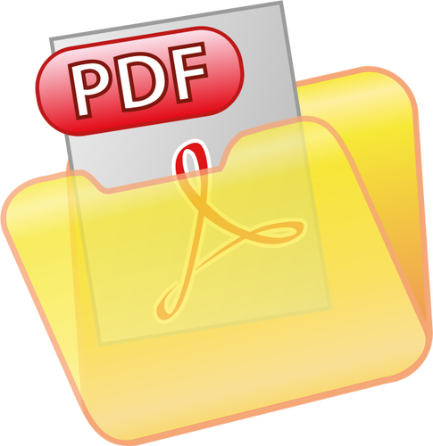 Simpan sebagai PDF ikon vektor klip seni