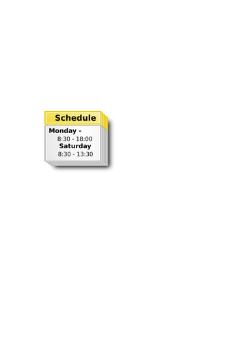 Ilustração em vetor de ícone pequeno para um calendário de programação
