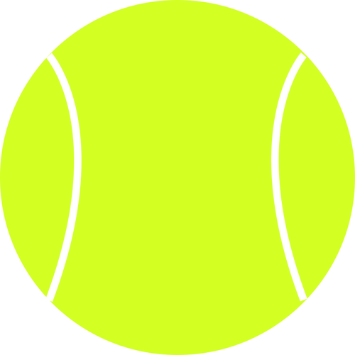 Tennis bal vector tekening