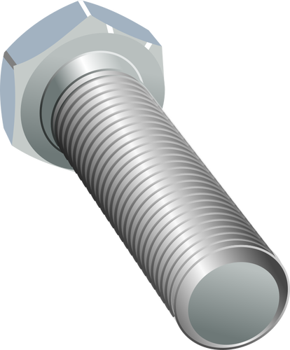 Vector illustration of screw from two angles