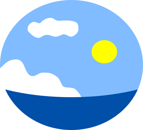Sea scene vector image