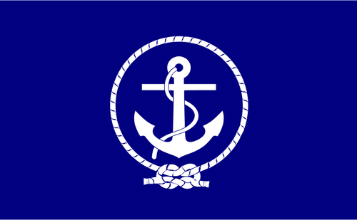 समुद्र स्काउट ध्वज वेक्टर