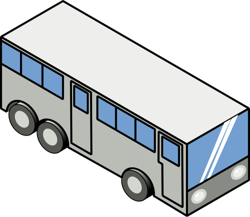 Illustration vectorielle bus isométrique