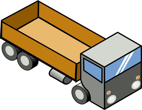 Gráficos de vetor de caminhão de carga
