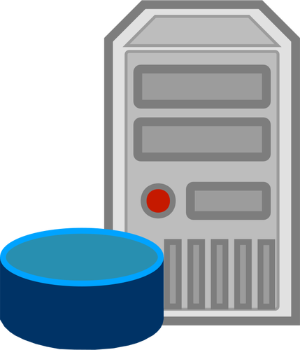 Serwer bazy danych ikona wektorowa