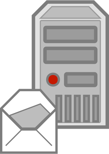 Immagine vettoriale icona di server e-mail