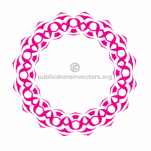 Vector de forma circular decorativo