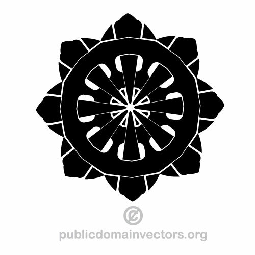 Forma vectorial negro