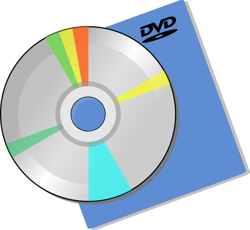 DVD-skiva över en ärm bild
