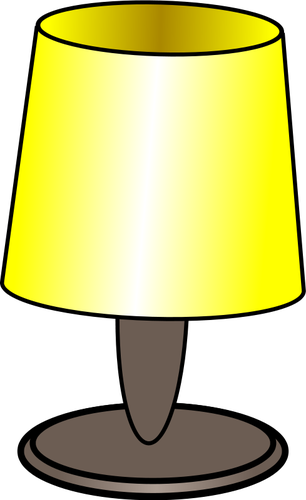 בתמונה וקטורית של מנורה צהובה