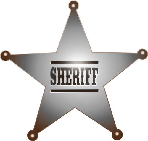 Grafika wektorowa odznaka Sheriff