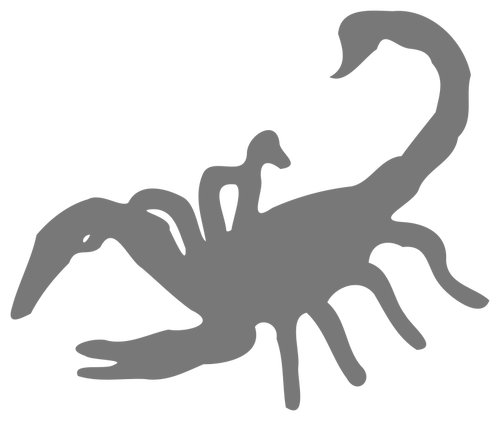 Imagen de silueta de escorpión