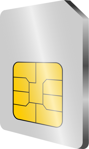 Teléfono móvil SIM tarjeta vector de la imagen