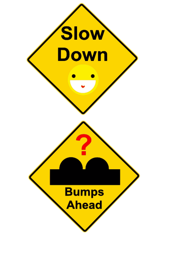 Slow down symbol
