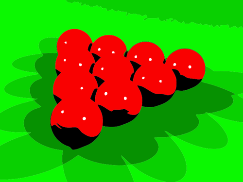 Röd snooker bollar vektor ClipArt