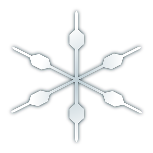 Śnieżynka ikona wektorowa