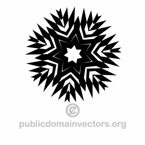 Snowflake vector drawing