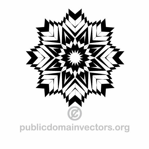 Vector snowflake graphics