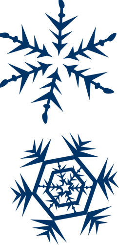 Imagen vectorial de los copos de nieve