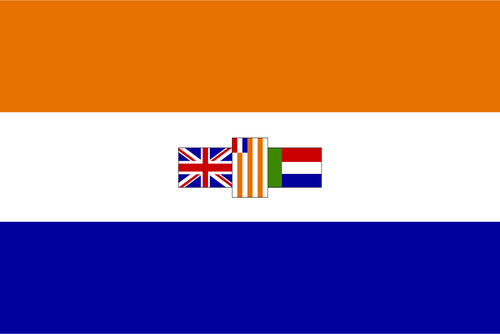 連合南アフリカ共和国の旗のベクトル描画