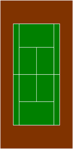 Tennis-Gericht-Vektor-illustration