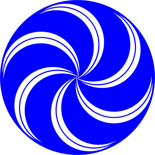 Spiral blue ball