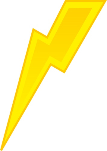 Vektor illustration av gul belysning tecken