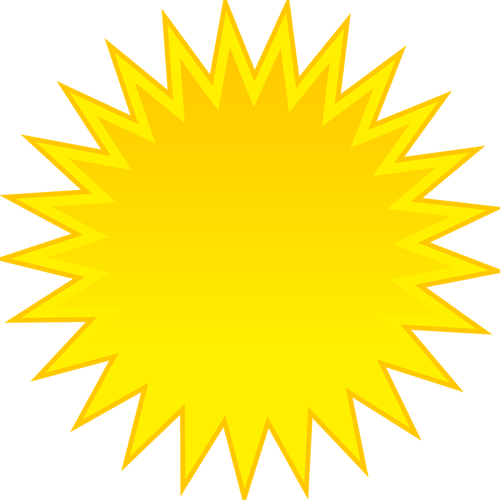 رمز ملون لـ صورة مقطع متجه شمسي