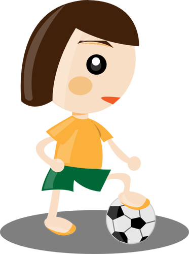 Sport dziewczynka ilustracja wektorowa