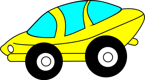 Immagine vettoriale di fumetto auto sportiva