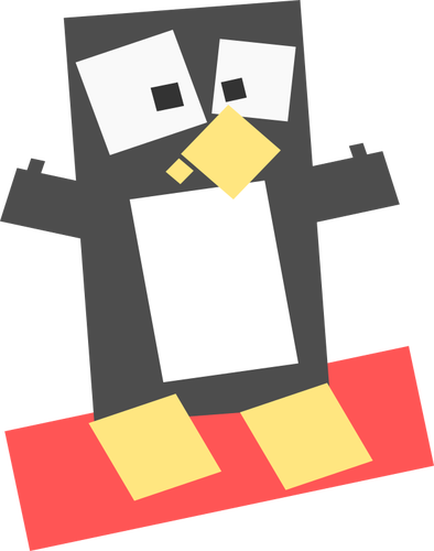 Kwadratowych Pingwin