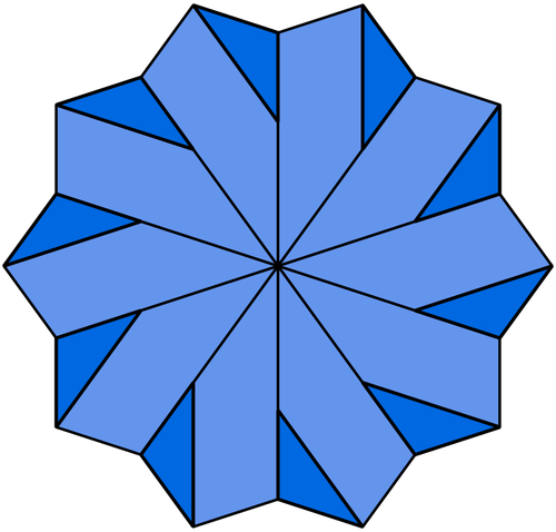 Blue star vector image