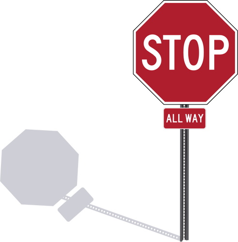 STOPPA alla sätt som U.S. trafikmärke vektor ritning