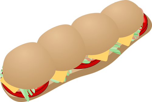 Vector clip art of Subway sandwich
