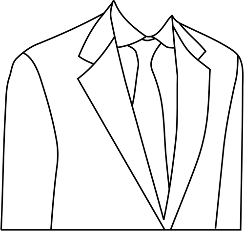 Белый костюм куртка векторной графики
