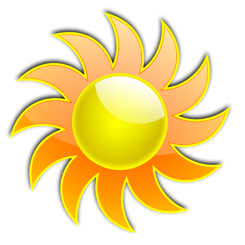 Illustrazione vettoriale di sole