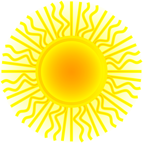 Sun-Vektor-illustraton